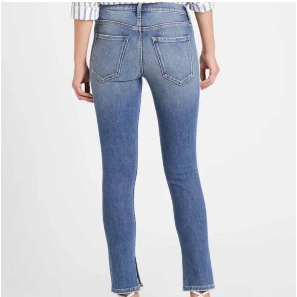 NWT Banana Republic Premium Denim MidRise Skinny Ankle Jeans Size 25 Petite - Picture 2 of 15